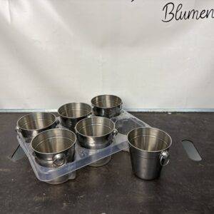 Zubehör: Übertöpfe  'Sektkühler Metall'  T11/12cm x6